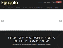 Tablet Screenshot of educateforabettertomorrow.org